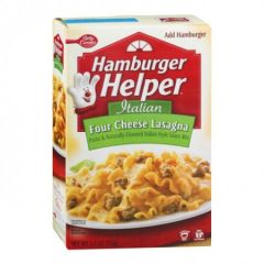 Hamburger Helper Italian Four Cheese Lasagna Pasta